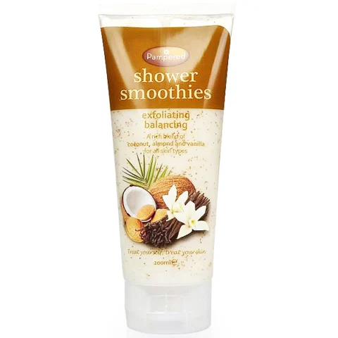 Pampered Shower Smoothies Exfoliating Balancing Scrub 200ml