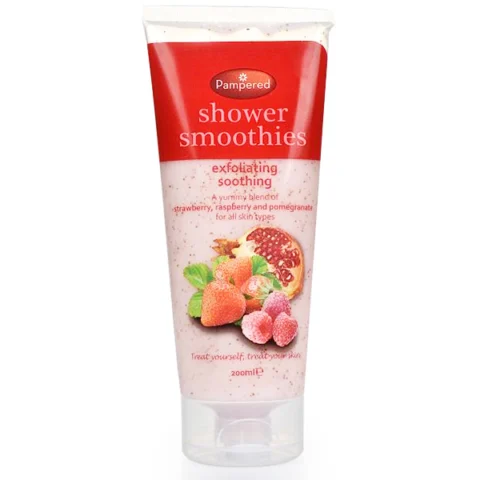 Pampered Shower Smoothies Exfoliating Soothing Scrub 200ml