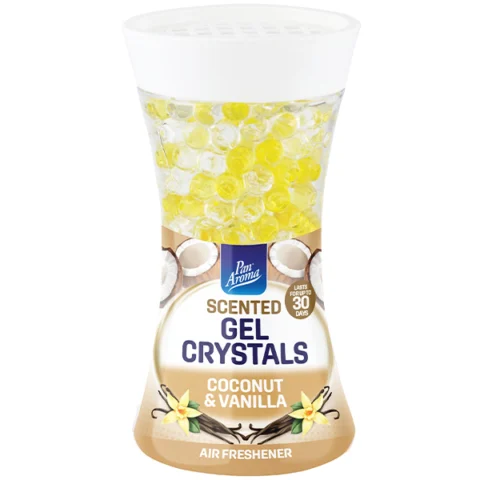 Pan Aroma Coconut & Vanilla Scented Gel Crystals Air Freshener 150g