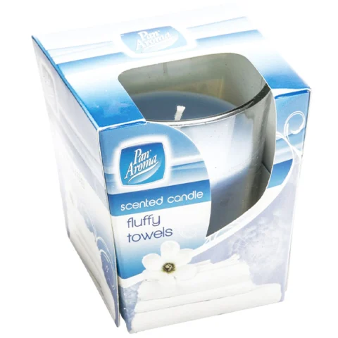 Pan Aroma Fluffy Towels Scented Glass Candle