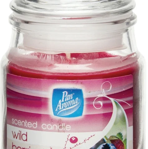 Pan Aroma Jarred Scented Candle With Lid Wild Berries