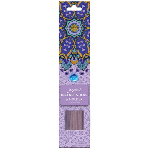 Pan Aroma Jasmine Incense Sticks & Holder 40 Pack