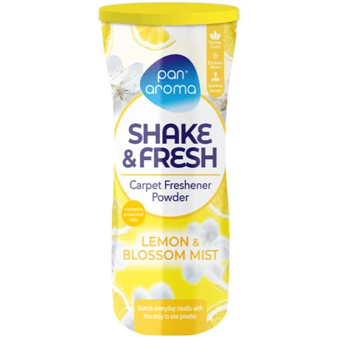 Pan Aroma Lemon & Blossom Mist Shake & Fresh Carpet Freshener Powder 500g