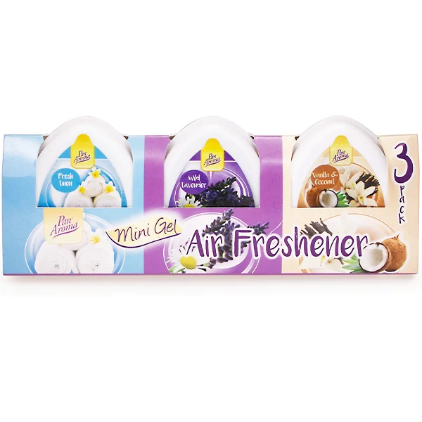 Pan Aroma Mini Gel Air Freshener 3 Pack