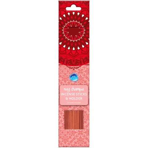 Pan Aroma Nag Champa Incense Sticks & Holder 40 Pack