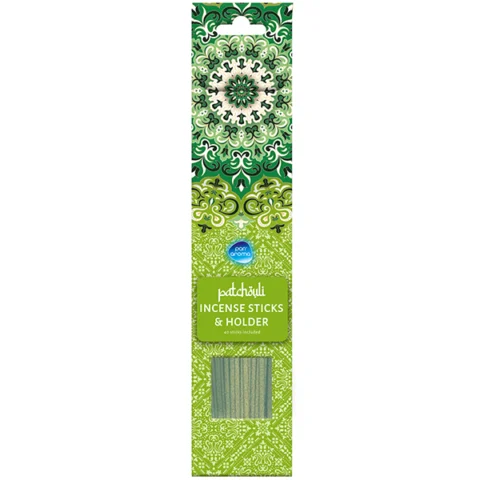 Pan Aroma Patchouli Incense Sticks & Holder 40 Pack