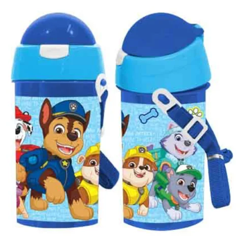 Paw Patrol Flip-Top Straw Water Bottle