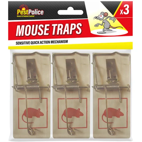 Pest Police Quick Action Mouse Traps 3 Pack
