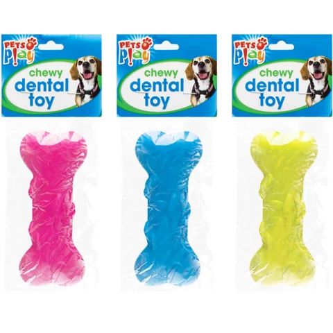 Pets Play Chewy Dental Dog Toy Assorted