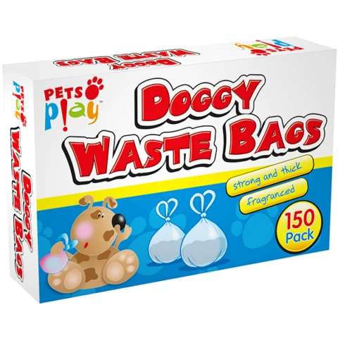 Pets Play Fragranced Doggy Waste Bags 150 Pack
