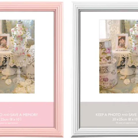 Photo Frame 4 Assorted Pastel Colours 8" X 10" (20 X 25cm)