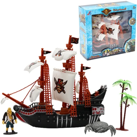 Pirate Play Ship On Wheels With Accessories