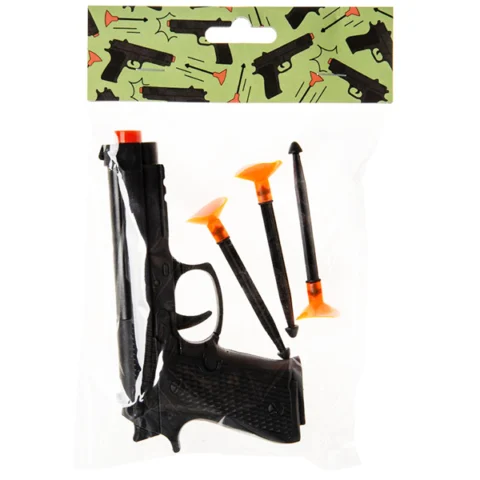 Pistol Gun & Suction Bullet Darts Play Set 4pc