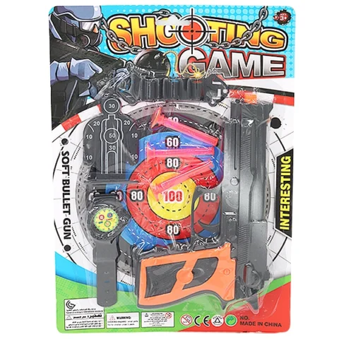 Pistol Shooting Set With Darts, Targets & Accessories