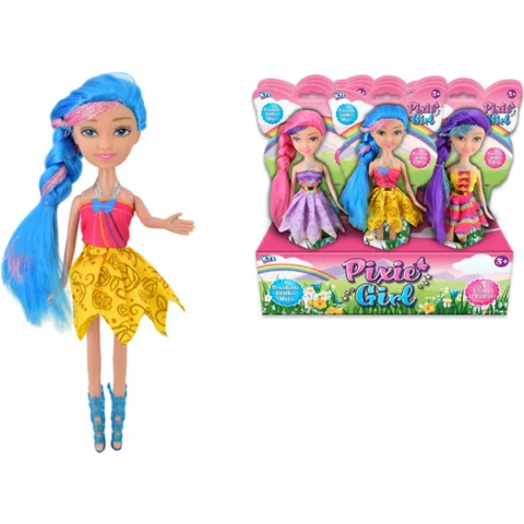 Pixie Girl Bendable Doll 9" Assorted