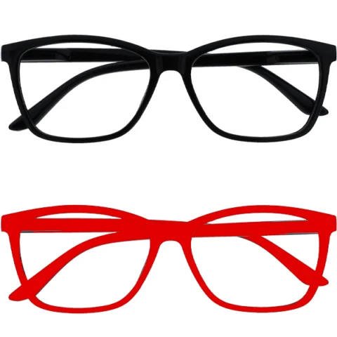 Plastic Reading Glasses +2.0X Assorted Colours