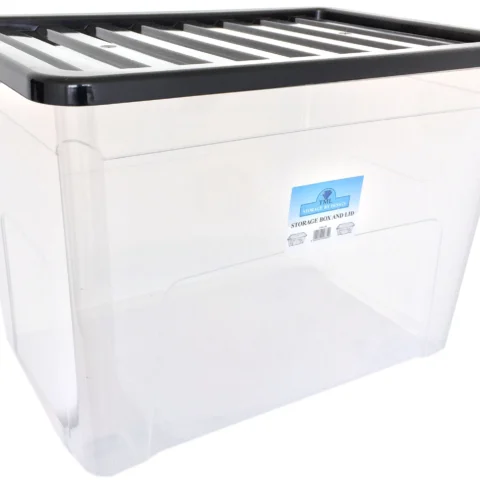 Plastic Storage Box With Lid Extra Large 70L
