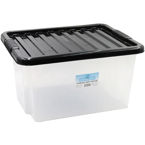 Plastic Storage Box With Lid Large 35ltr