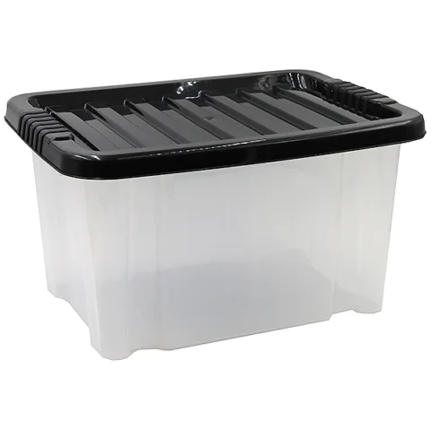 Plastic Storage Box With Lid Medium 24ltr