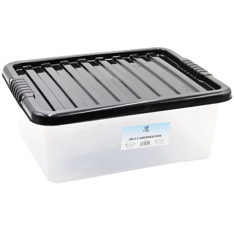Plastic Underbed Storage Box With Lid 28ltr