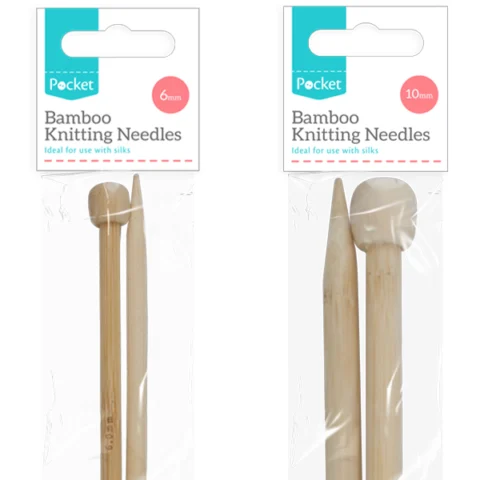 Pocket Bamboo Knitting Needles Assorted