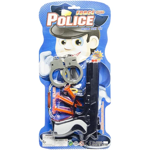 Police Force Pistol Gun Play Set 5pc