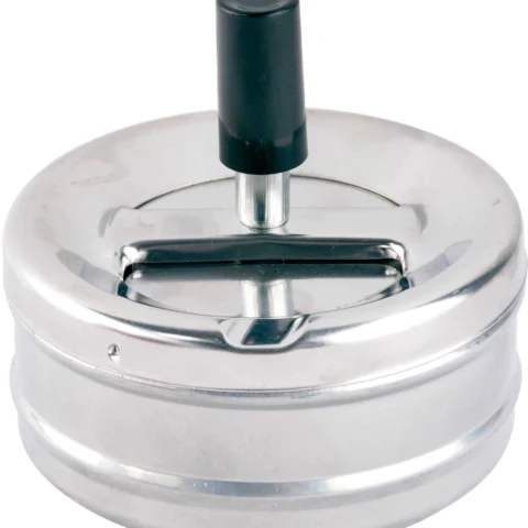 Polyflame Champ Ashtray Grey Push 9cm