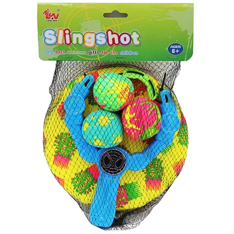 Pool Slingshot, Splash Balls & Foam Disc Set