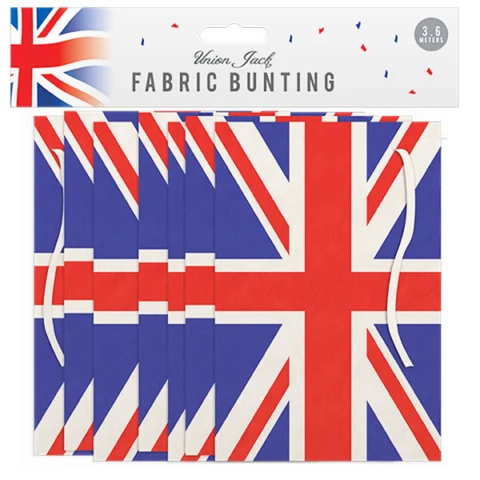 Pop Union Jack Fabric Bunting 3.6m