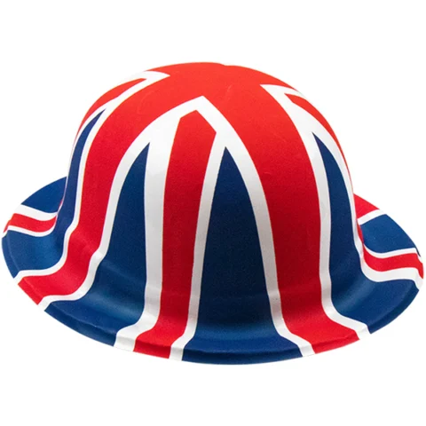Pop Union Jack Plastic Bowler Hat