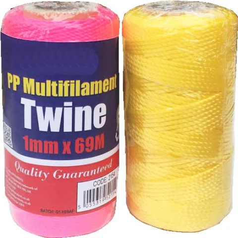PP Multifilament Twine 1mm X 69m 3 Assorted Colours