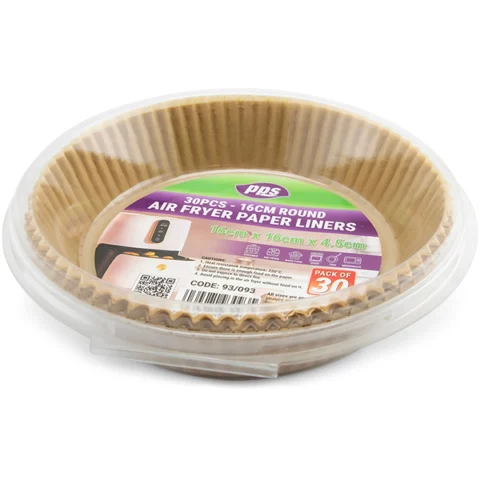 PPS 16cm Round Paper Air Fryer Liner 30 Pack