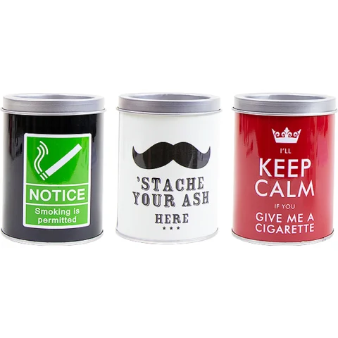 Pride Novelty Metal Ashtray 10cm Assorted
