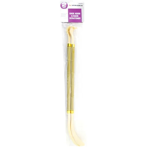 Prima 2-In-1 Shoe Horn & Back Scratcher 2 Pack