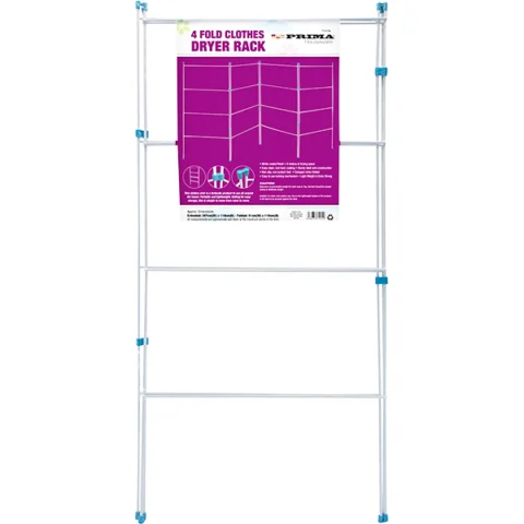 Prima 4-Fold Clothes Dryer Rack 207cm X 110cm