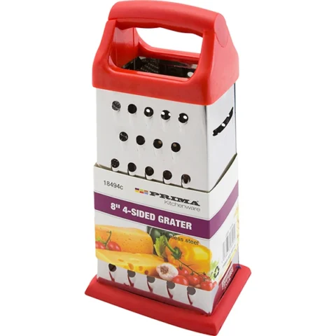 Prima 4-Sided Stainless Steel Grater 8"
