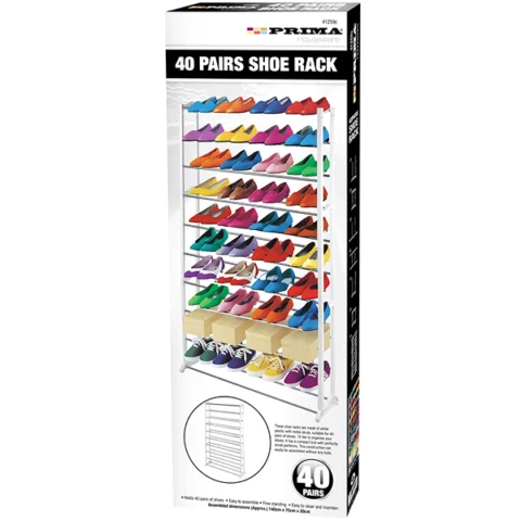 Prima 40 Pair 10-Tier Shoe Rack