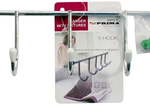 Prima 5 Hook Hanger With Fixtures
