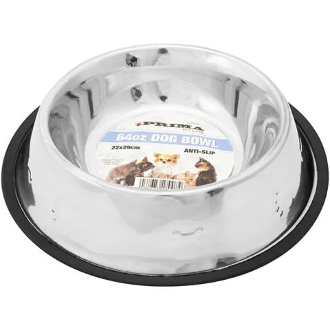Prima 64oz Anti-Slip Embossed Dog Bowl 29cm