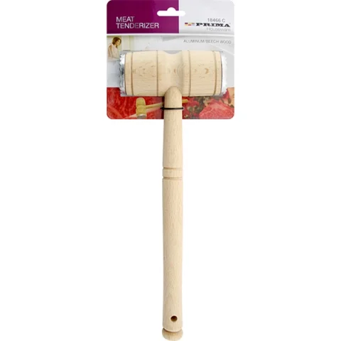Prima Aluminium/Beech Wood Meat Tenderiser