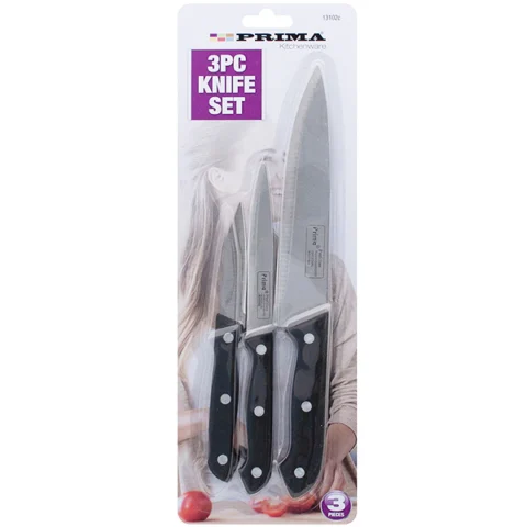 Prima Assorted Kitchen Knife Set 3pc