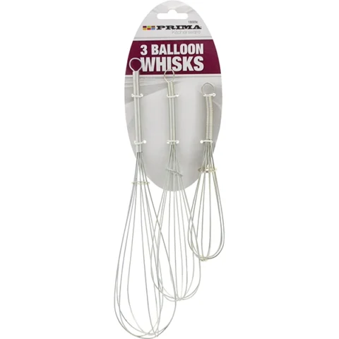 Prima Balloon Whisks 3 Pack