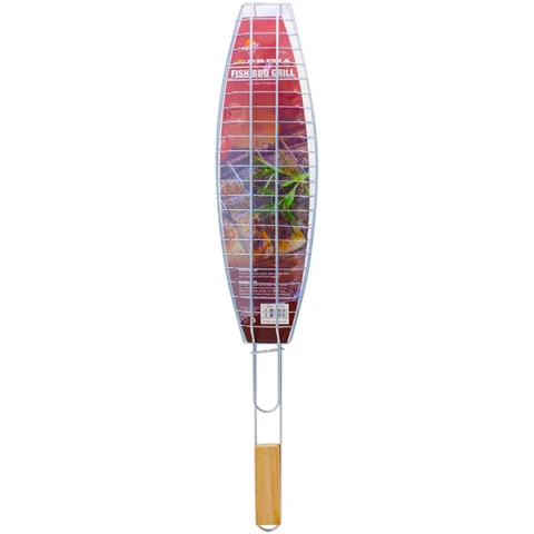 Prima Chrome BBQ Fish Grill Basket