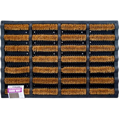 Prima Coir Wire Rubber Door Mat 40cm X 60cm