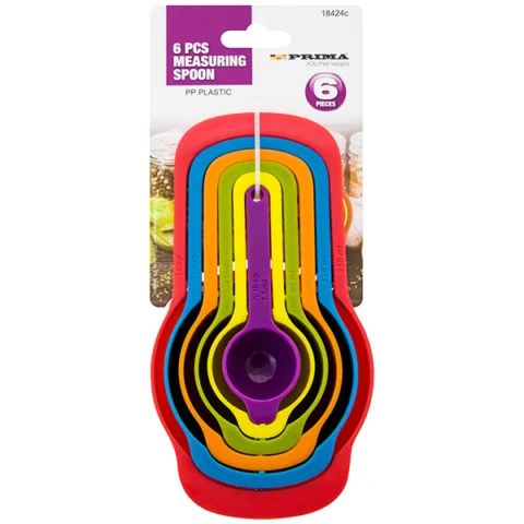 Prima Colour-Coded PP Measuring Spoon Set 6pc