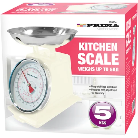 Prima Cream Mechanical Kitchen Scale 5kg