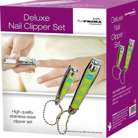 Prima Deluxe Nail Clipper Set 2 pc