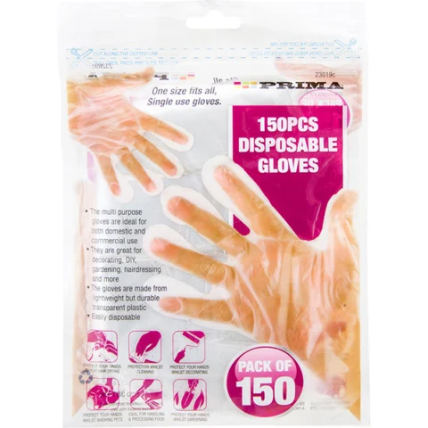 Prima Disposable Gloves Resealable 150pcs