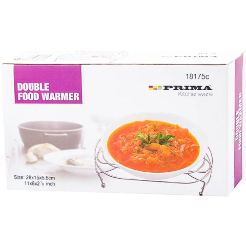Prima Double Food Warmer 28 X 15 X 5.5cm