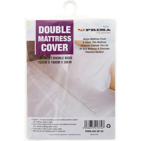 Prima Double Mattress Cover 152cm X 190cm X 20cm
